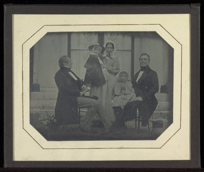 (Ritratto di gruppo di cinque membri del Circolo di Eynard-Lullin) da Jean Gabriel Eynard